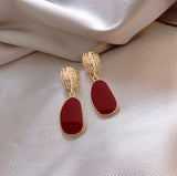 New High-end Atmosphere Decoration Shine Fashion Women Temperament Personality Exaggerated Earring Wedding Jewelry Birthday Gift