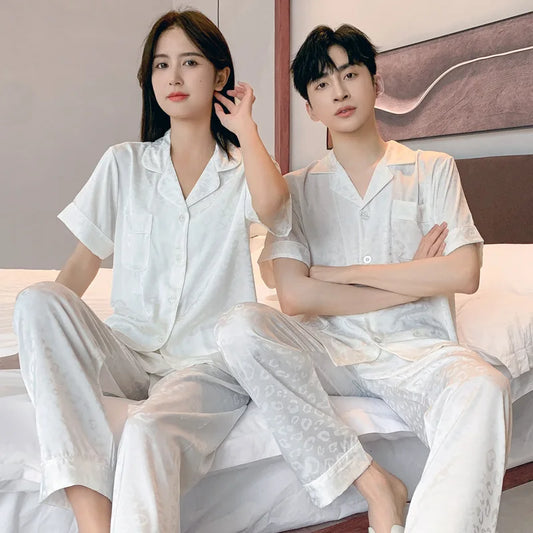 High Quality  Homewear Couple Sleepwear Female Male