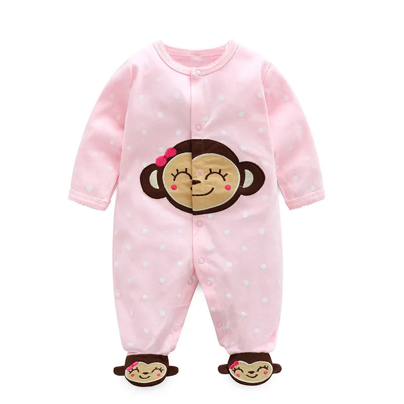 Months cute Baby Rompers Newborn Girls