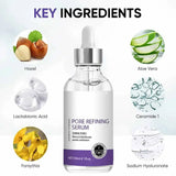 Pore Shrinking Serum Moisturizing Facial Essence for Relieving Dryness Oil Long-lasting Calming for Sensitive Skin Care