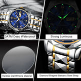 Brand Luxury Man Wristwatch Waterproof Luminous Date Week Men Watches Stainless