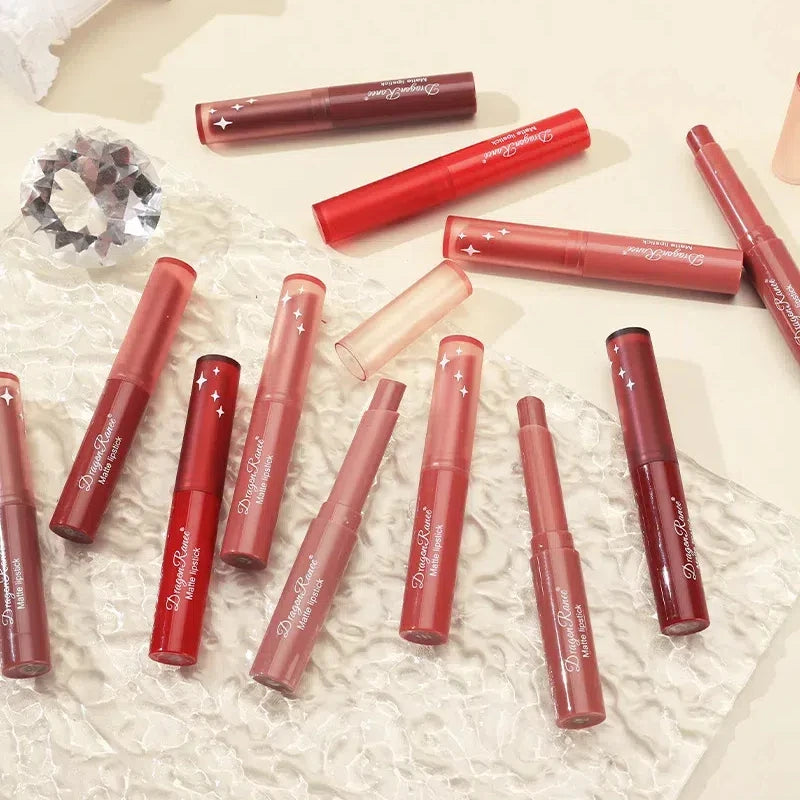 Matte Nude Lipstick 24 Hours Long Lasting Water Resistant Lip Gloss Natural Moisturizing