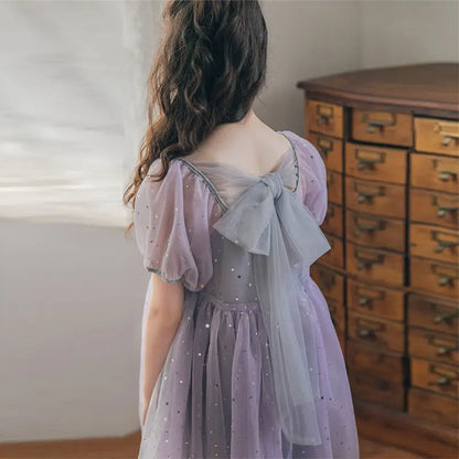 Girls Lace Princess Dress Summer Party Kids Children Clothes Elegant Lace Flower Girl Dresses