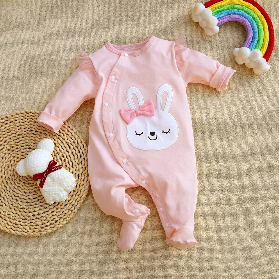 Months cute Baby Rompers Newborn Girls