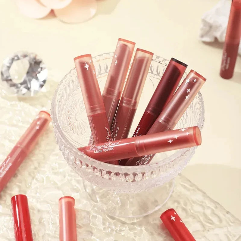 Matte Nude Lipstick 24 Hours Long Lasting Water Resistant Lip Gloss Natural Moisturizing