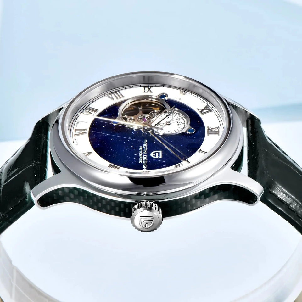 PAGANI DESIGN Starry sky Men's Watches Luxury Tourbillon Automatic Watch Men NH39A Mechanical Wristwatch 100M Waterproof Clock