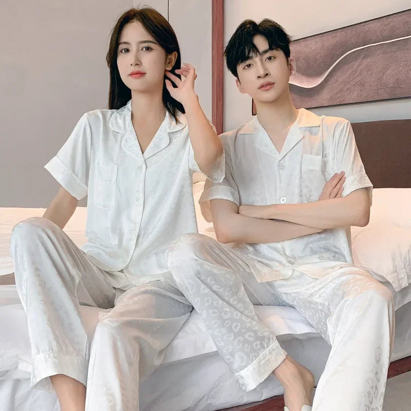 High Quality  Homewear Couple Sleepwear Female Male