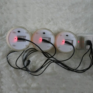 Set of 3 Rechargeable Electric Flameless Pillar Candle