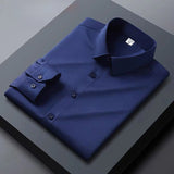High end black men's shirt long sleeved Spring and Autumn 2024 new shirt jacket men's high-end feeling