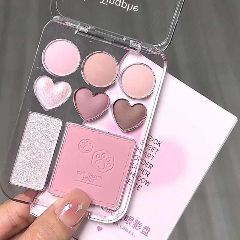 Cat Claw Eyeshadow Palette Blush Highlight Makeup
