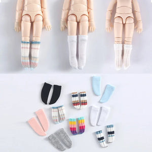 Doll Socks Fashion Rainbow Striped Socks for baby girl