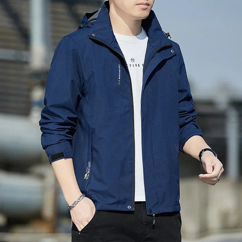 Men's Autumn Winter Jacket Plush Waterproof Male Spring Cotton Male Casual Windproof Jackets Hombre Coat Men Windbreak