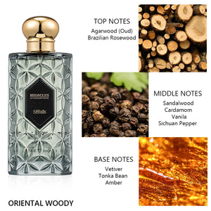 Séfralls NOIR WOOD NIGHT PERFUME WOODY FRAGRANCE 100ml/3.4fl.oz Scent Woody Luxury Men's Perfumes Fresh Long Lasting