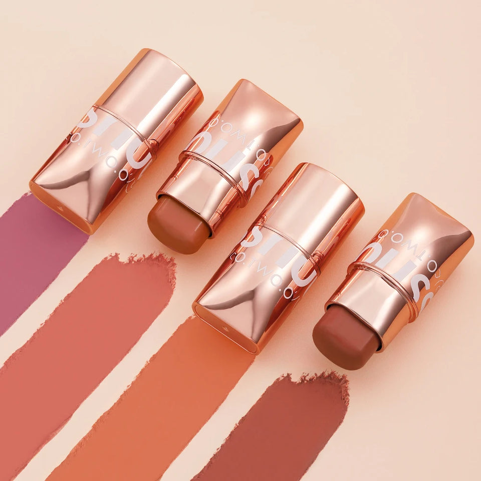 O.TWO.O Lipstick Blush Stick 3-in-1 Eyes Cheek and Lip Tint Buildable Waterproofight