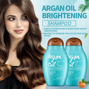 Justk Shampoo, Argan Oil Shampoo, Professional Color Protection Formula Designed for Color-treated Hair, 350ml