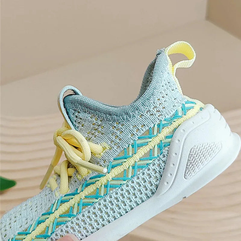 New Spring Baby Shoes Mesh Breathable Toddler Kids Sport Shoes Outdoor Tennis Soft Sole Little Girls Boys Sneakers EU15-25