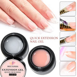 8ml Quick Extension Gel Nail Polish Nude Milk White Clear Semi Permanent Nail