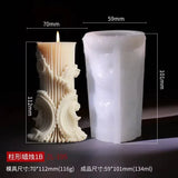 candle silicone mold flower bouquet relief resin mould blooming flower gypsum molds