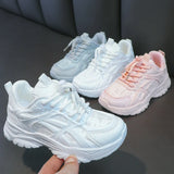 Children Casual Shoes Kids Sneakers for  Girls Solid White Shoes