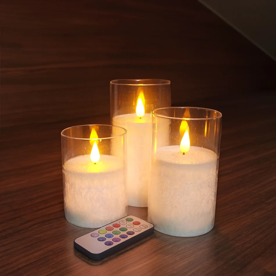 Flameless Pillar Candles