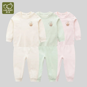 Children Pajamas Set Autumn Long Sleeve Cotton Tops Pants Sleep Suit Sleepwear