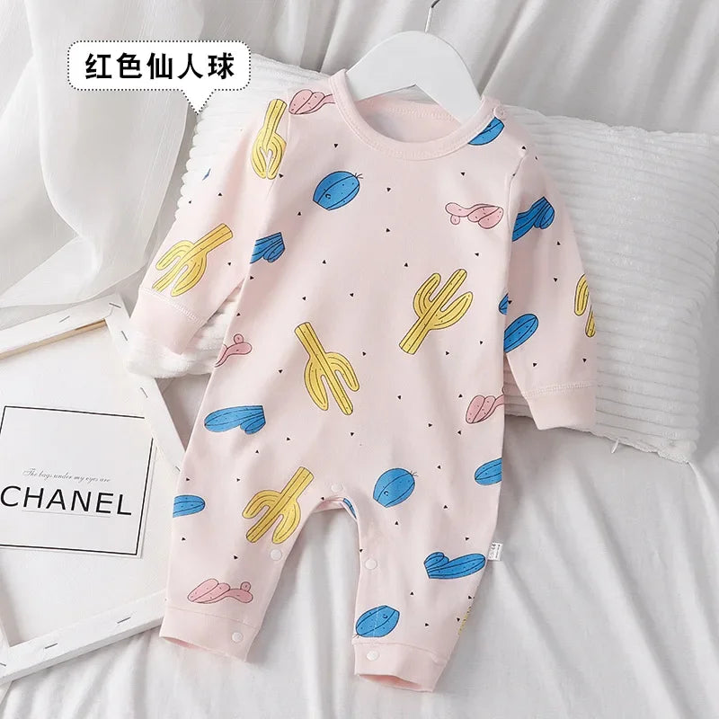 Baby Clothes Romper Newborn Kids Jumpsuits Underwear Cotton Boys Girls Clothes Cute Animals Autumn Baby Long Sleeve Romper