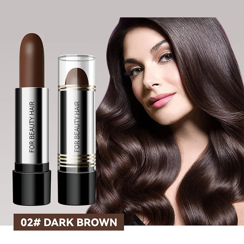 Disposable Temporary Hair Dye Pen To Cover White Hair Lipstick Style Hair Dye Black Temporary Portable Hair Dye Products