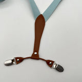 Adult Bow Tie Suspenders Set Fashion Pu Leather Adjustable Elastic Band Unisex Wedding