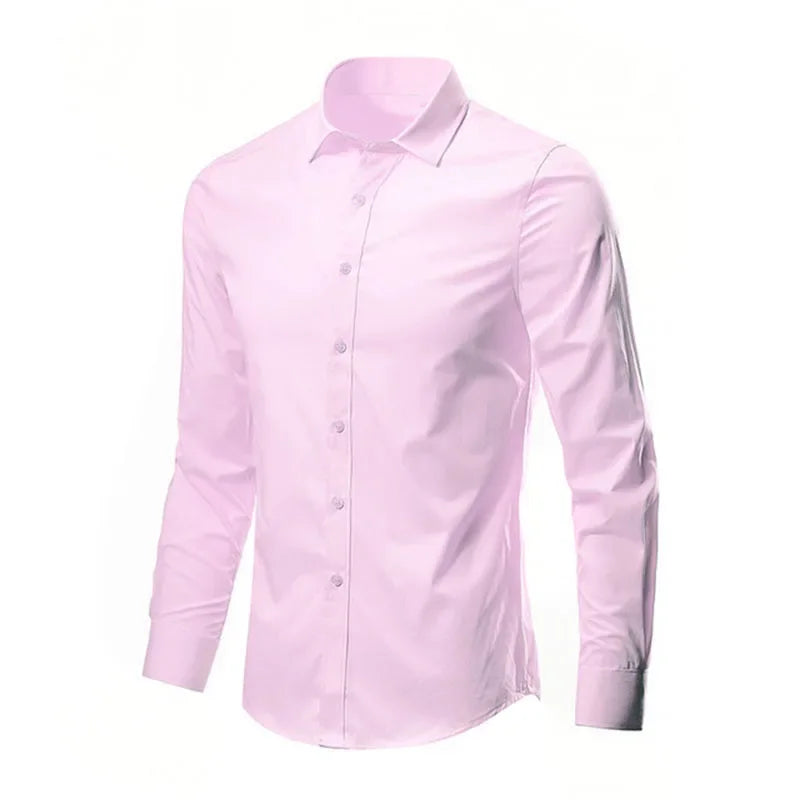 Men's White Shirt Long-sleeved Non-iron Business Professional Work