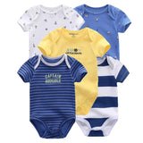 Short Sleeve Baby Girl Bodysuits Soft 100%Cotton Infant Onesies
