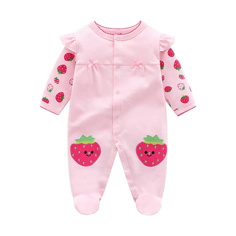 Months cute Baby Rompers Newborn Girls