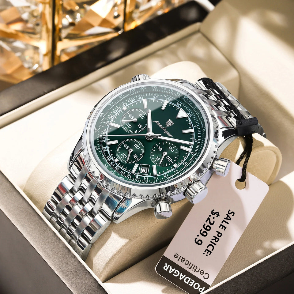 Luxury Military Watch for Men Waterproof Luminous Date Chronograph Man Watch