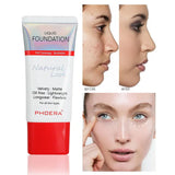Liquid Foundation Mineral Touch Oil Control Matte Skin-Friendly Makeup Full Coverage 24Hour Long Lasting Cosmetic