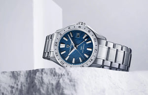 New 39mm Desert Texture Luxury Men Watches GMT Automatic Mechanical Business Dress Sapphire 10Bar Luminous ﻿