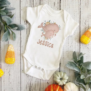 Personalized Monkey with Name Baby Jumpsuit Baby
