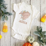 Personalized Monkey with Name Baby Jumpsuit Baby