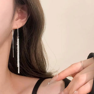 New Long Tassel Chain Dangle Earrings for Women girl Trend Korean Fashion Fine Earring Wedding Luxury Y2K Jewelry Wholesale