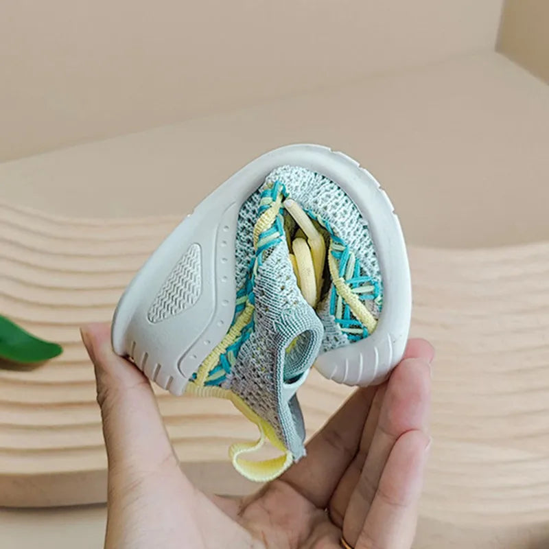 New Spring Baby Shoes Mesh Breathable Toddler Kids Sport Shoes Outdoor Tennis Soft Sole Little Girls Boys Sneakers EU15-25