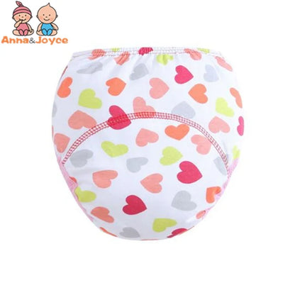 4pc/Lot Toilet Potty Kid Training Pee Boy Underwear Girl  Baby Cloth Diaper Breathable LABS Pants 90/100