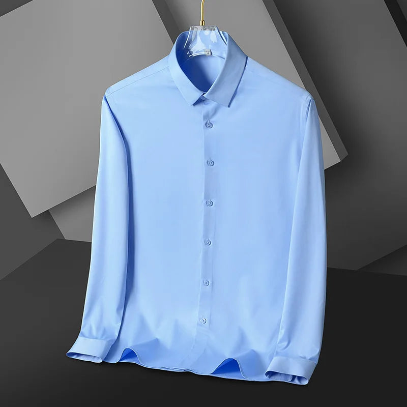 Anti-Wrinkle Men Shirts Long Sleeve Dress Shirts for Male