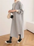 Women Dress Sweater Women Dress Thick Winter Fall Long Sleeve Knitted Dresses
