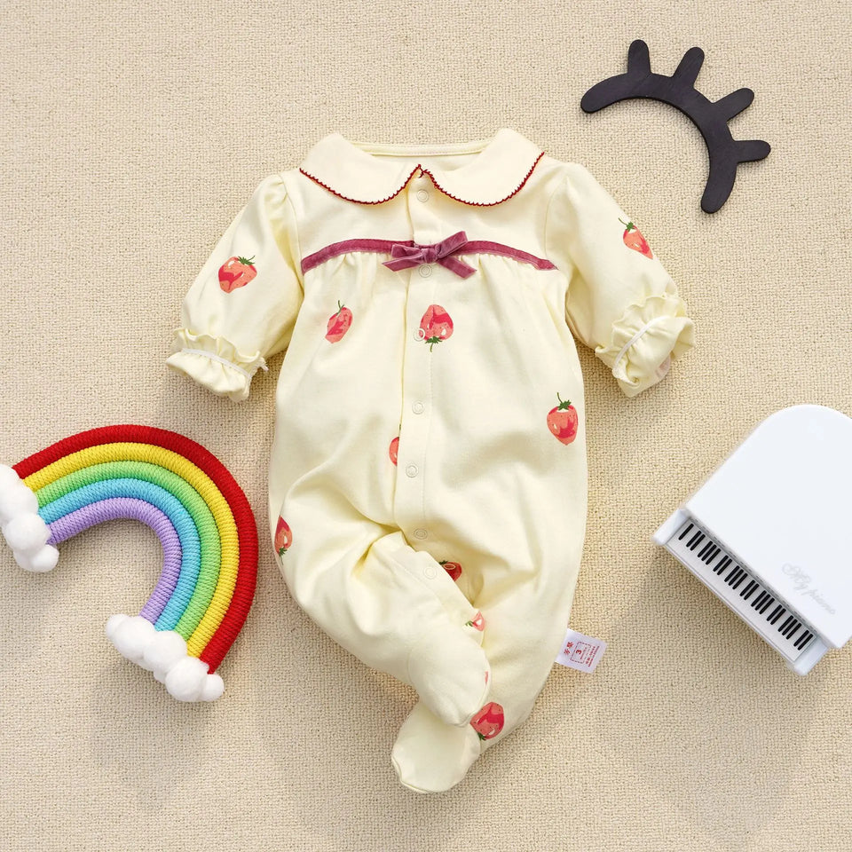 Months cute Baby Rompers Newborn Girls