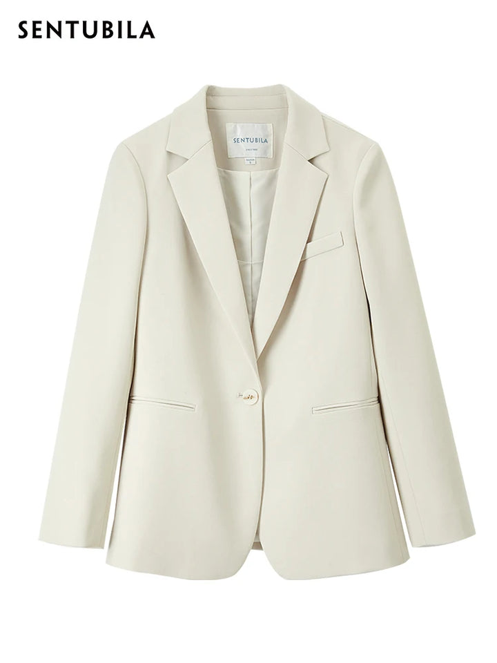 Elegant Fashion Office Lady Work Business Professional Notched Suit Jacket