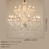 European Crystal Pendent Lamp Candle Lamp Luxury Art Living Room Restaurant Bedroom