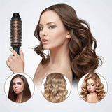 3 In 1 Ionic Hair Curler Straightener Professional Curling Iron Heated Hair Styling Brush Anti-Scald Thermal Brush Curl Wand
