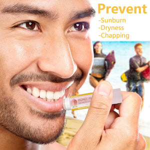 Peach and Banana Sunscreen Lip Balm SPF 30 UVA Protects Lips Moisturizing Colorless lip balm