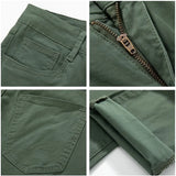 Cotton Pants Men Plus Size 48 46 44 42 Elastic Wine Red Blue Black Casual Trousers