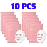 10Pcs Bio-Collagen Face Mask Firming Nourish Brightening Soft Gel Split Mask Shrink Pores Deep Hydrating Night Moisturized Masks