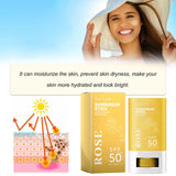 Sunscreen Stick Spf 50 UV Protection Oil-Control Dryness Improving Roughness Hydrating Skin Brightening Skin Care Sunblock Stick