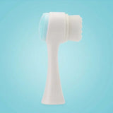 3D Bilateral Silicone Facial Cleanser Manual Massage Facial Brush Soft Bristles Silicone Double-Sided Face Brush Cleaning Tools